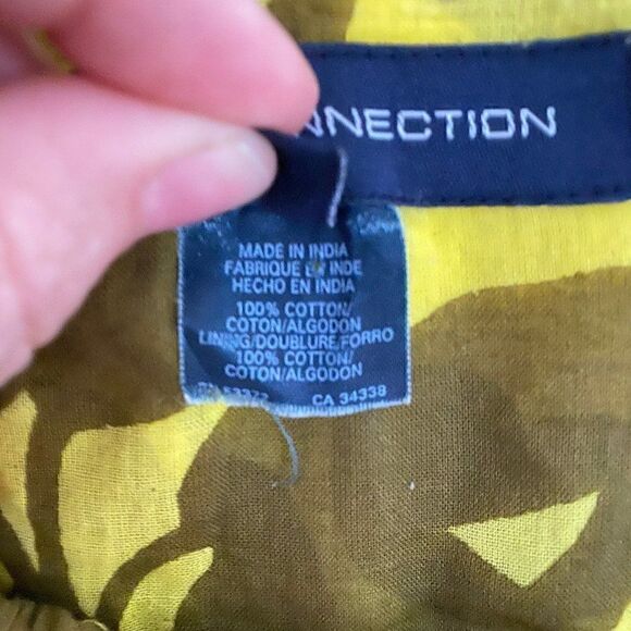 French Connection Printed Drawstring Waist Mini Shirt Dress Size 10 - Picture 5 of 7